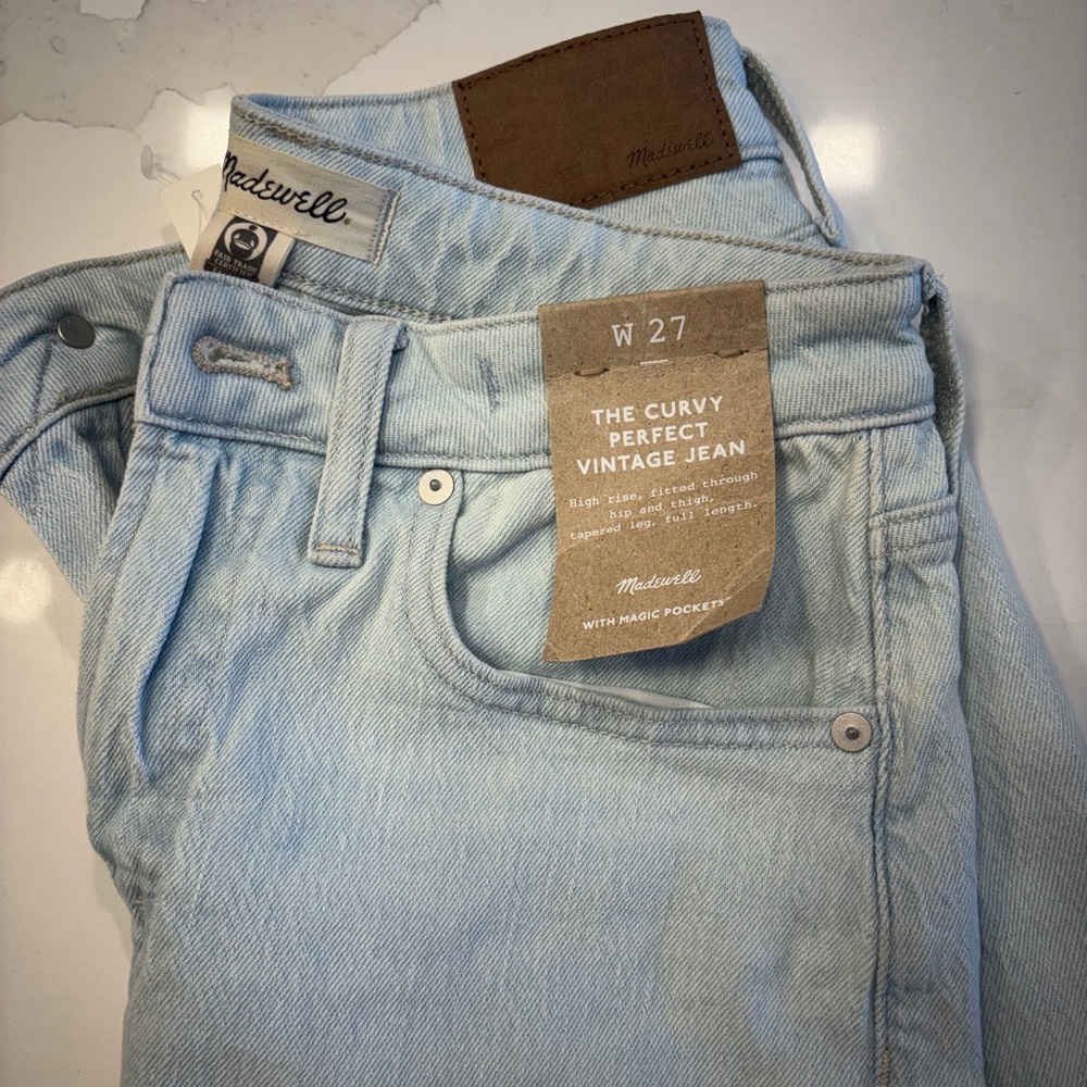 Madewell Light Blue Curvy Vintage Jeans